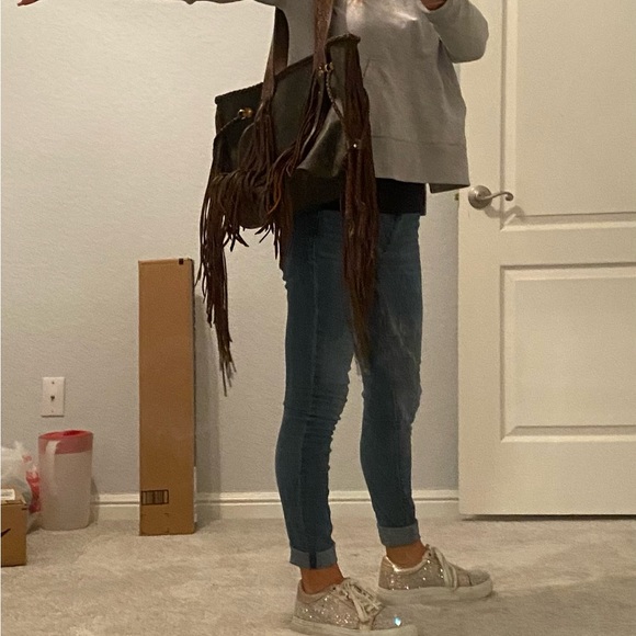 Authentic Vintage Louis Vuitton up cycle with boho leather fringe - Picture 10 of 10